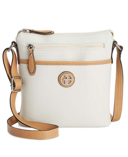 Photo 1 of New Giani Bernini Saffiano White Leather Women Handbag Shoulder Purse Crossbody (please see all pictures scuff)