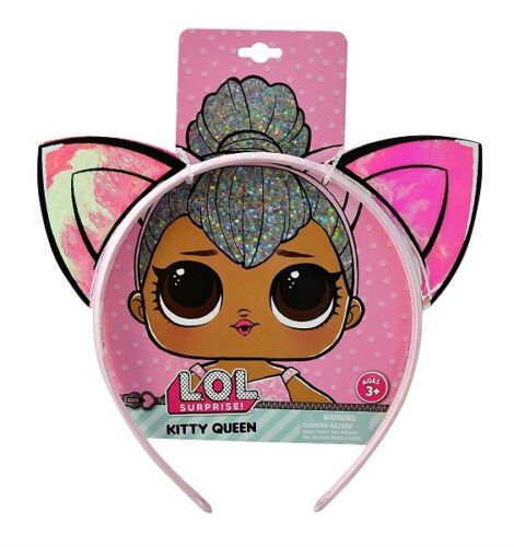 Photo 1 of LOL Surprise! Kitty Queen Glitterati Club Pink Vinyl Flexible Headband
