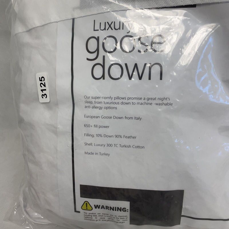 Photo 1 of Enchante Home Luxury Goose Down Queen Pillow Medium 20 X 30