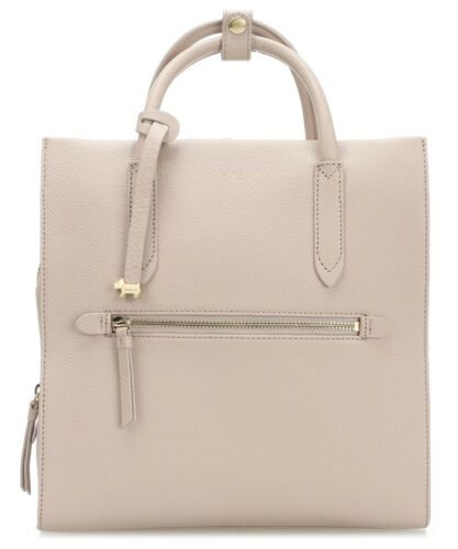 Photo 1 of Radley London Backpack Arlington Court Large Zip-Top Backpack light/pastel grey. Small sized bag; 11"W x 11-2/5"H x 3-9/10"D (width is measured across the bottom of backpack); 1.3 lbs. approx. weight. 7"L handle; 15"L to 18"L strap. Zip closure.