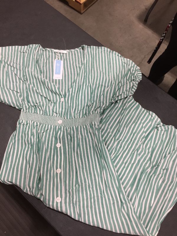 Photo 2 of CUPSHE Sophia Striped Button Front Dress size m