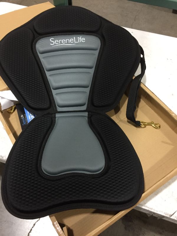 Photo 2 of Detachable Universal Paddle-Board Seat - Adjustable Paddle Board Seat, Form-Fitting Design for All Body Sizes, Large & Small, Compatible for Kayaks, Rowboats, Fishing Boats - SereneLife SLSUPST15
