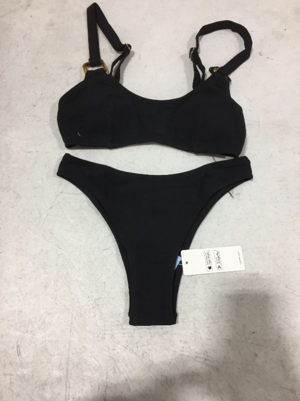 Photo 1 of 2 PIECE SWIMWEAR SIZE XS (BLACK) 