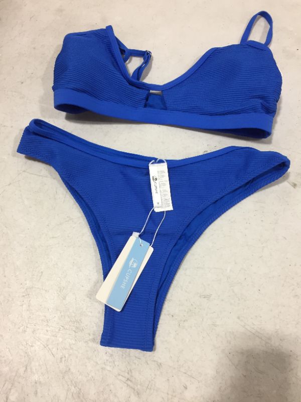 Photo 1 of 2 PIECE BLUE SWIMWEAR SIZE M 