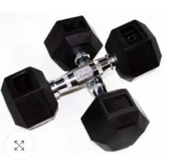 Photo 1 of 20Lb Troy USA 6 Side Rubber Dumbbell – HD-020R
