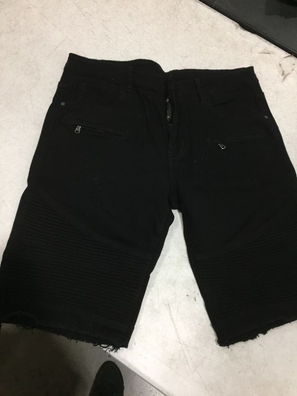 Photo 1 of BLACK SHORTS SIZE 32 