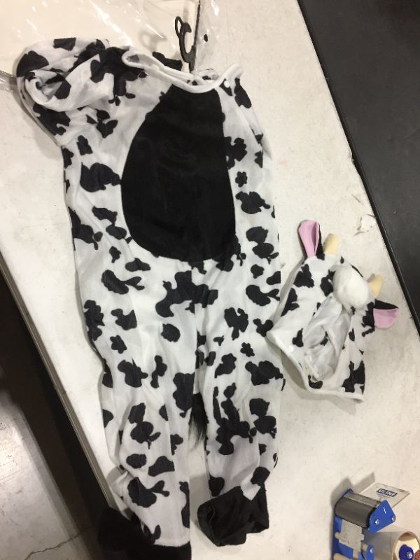 Photo 2 of Fun World Cuddly Cow Toddler Costume One Size Multicolor
