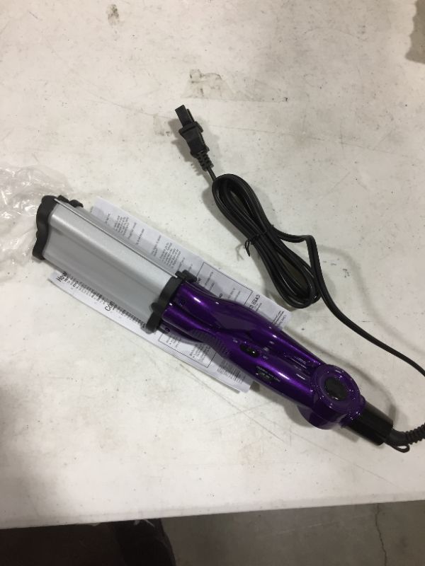 Photo 2 of Bed Head Wave Artist Ceramic Deep Hair Waver for Beachy Waves, Purple
