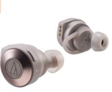 Photo 1 of Audio-Technica ATH-CKS5TWKH Solid Bass Wireless in-Ear Headphones, Khaki
