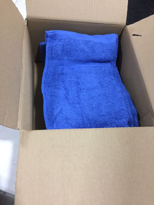 Photo 2 of  Simpli-Magic Hand Towels, 16"x27", Blue 12 Count
