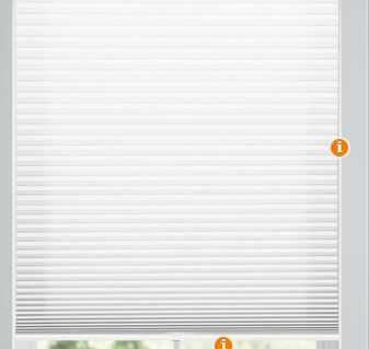 Photo 1 of Cordless Light Filtering Cellular Shades W 36"
