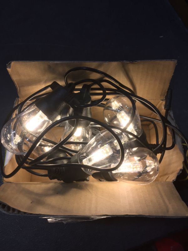 Photo 2 of Brightech Ambience Pro - USB Battery Pack Powered, Waterproof String Lights for Camping & Tents - Add Warm Ambience to Your Camp Site - Lightweight & Bright Enough to Cook - Shatterproof Bulbs