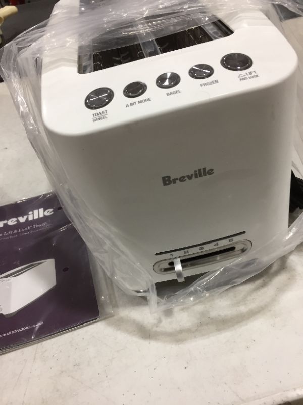 Photo 2 of Breville Lift And Look White 4-Slice Toaster - BTA630XL
