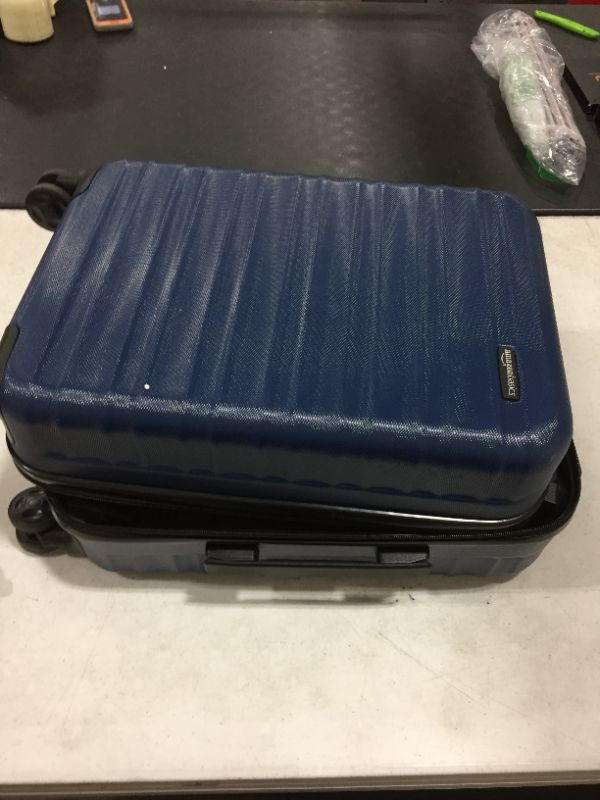 Photo 2 of Amazon Basics Hardside Luggage Spinner 28?, Navy Blue
