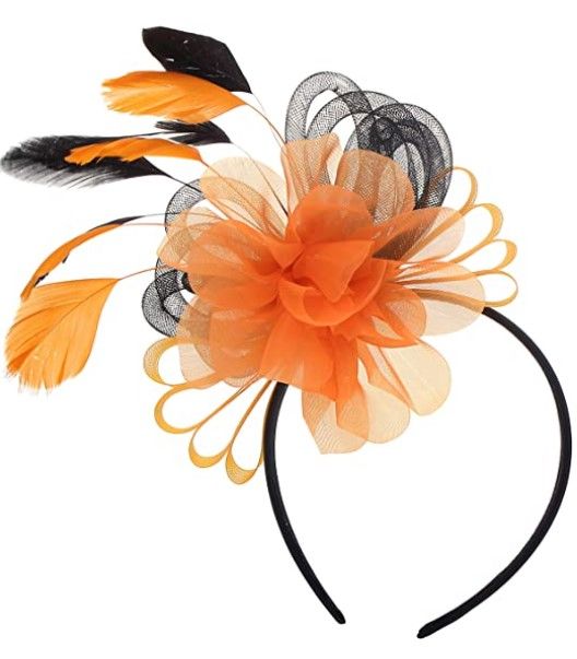 Photo 1 of Fascinators for Women Wedding Veil Hats Tea Party Fascinator Headband Kentucky Derby Headwear Cocktail Feathers