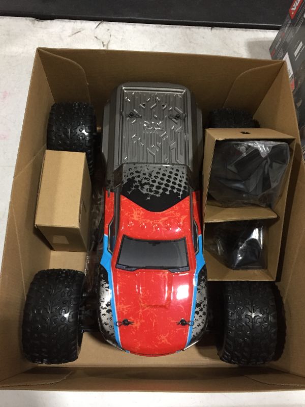 Photo 2 of ARRMA RC Monster Truck: 1/10 GRANITE VOLTAGE MEGA 2WD SRS RTR with 2.4GHz Radio | 2 x Li-Ion Battery | Charger | 1:10 Scale (Blue/Black), ARAD09BL
