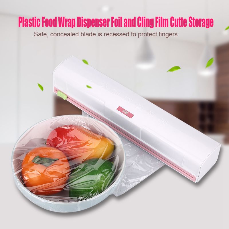 Photo 1 of  Cling Film Cutter, Plastic Food Wrap Dispenser Wrap Cutter Foil and Cling Film For Kitchen Storage