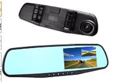 Photo 1 of Car DVR Rear view Mirror Video Recroder 4.3" inch Car Camera Dual lens Cam night
