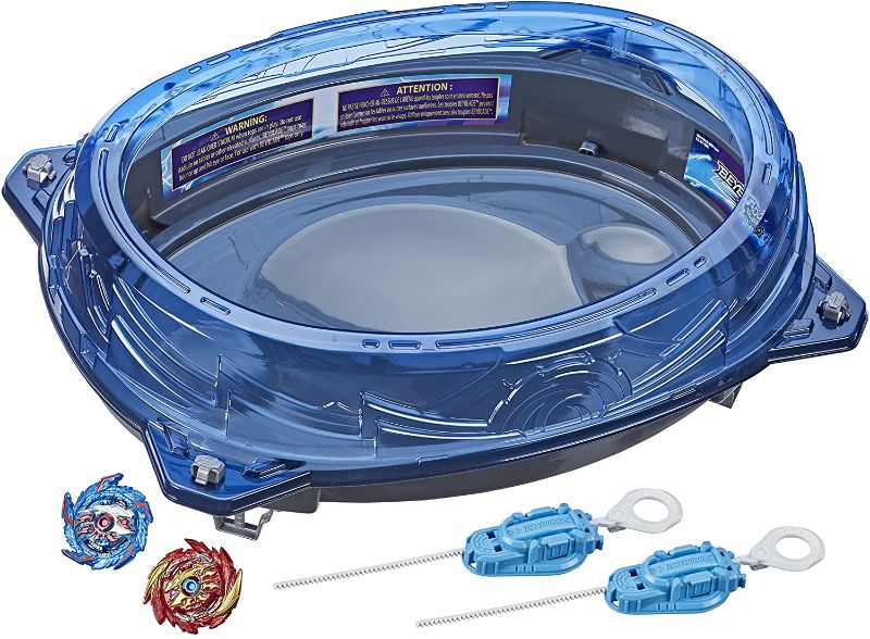 Photo 1 of BEYBLADE Burst Surge Speedstorm Volt Knockout Battle Set – Complete Battle Game Set with Beystadium, 2 Battling Top Toys and 2 Launchers