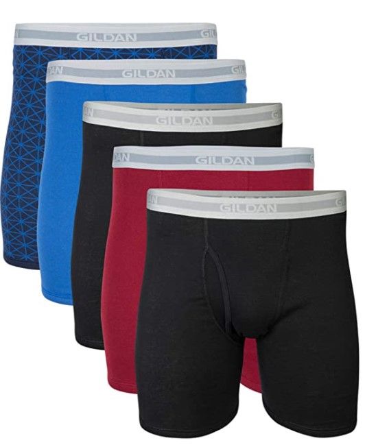 Photo 1 of Gildan Men's Regular Leg Boxer Briefs, Multipack large