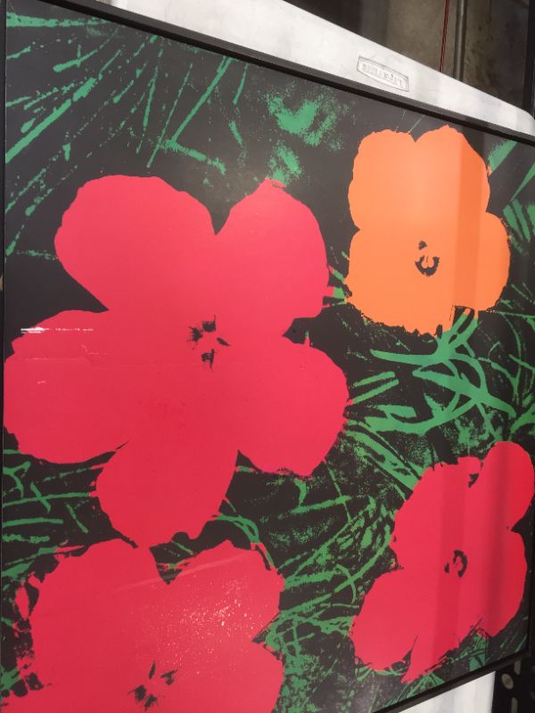 Photo 3 of Andy Warhol Flowers Decorative 26X26in approx.
