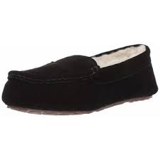 Photo 1 of Amazon Essentials Women's Moccasin Slippers, Black size 8 