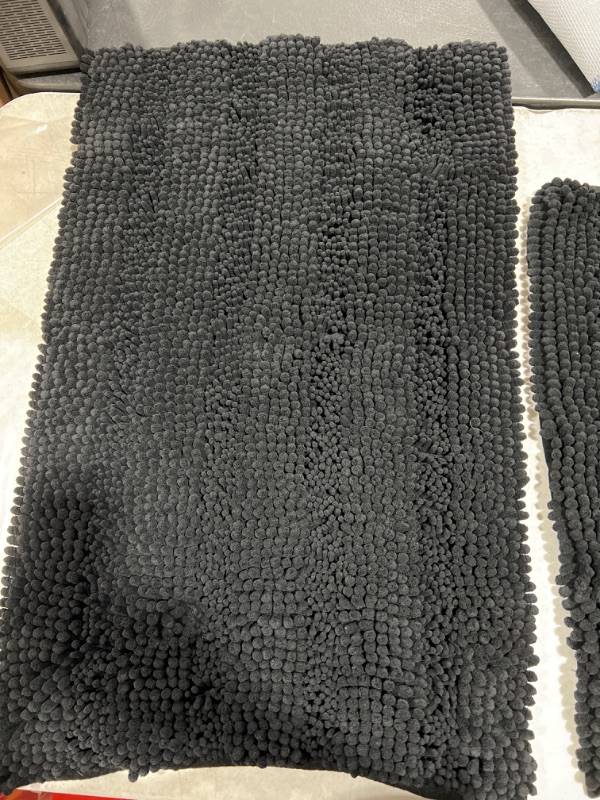 Photo 2 of 2pck bathroom rug set black 