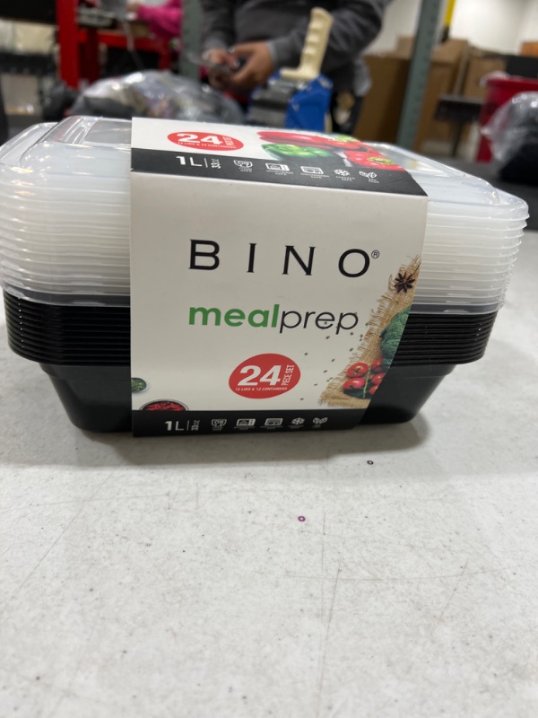 Photo 2 of BINO Meal Prep Containers with Lids 33oz 24pc set 