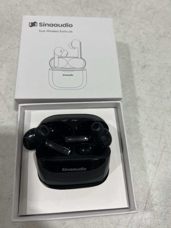 Photo 2 of AIHOOR Wireless Earbuds with Active Noise Cancelling for iPhone/Android Phone, Extra Bass, Touch Control, Bluetooth 5.0 in-Ear Headphones with Chargin