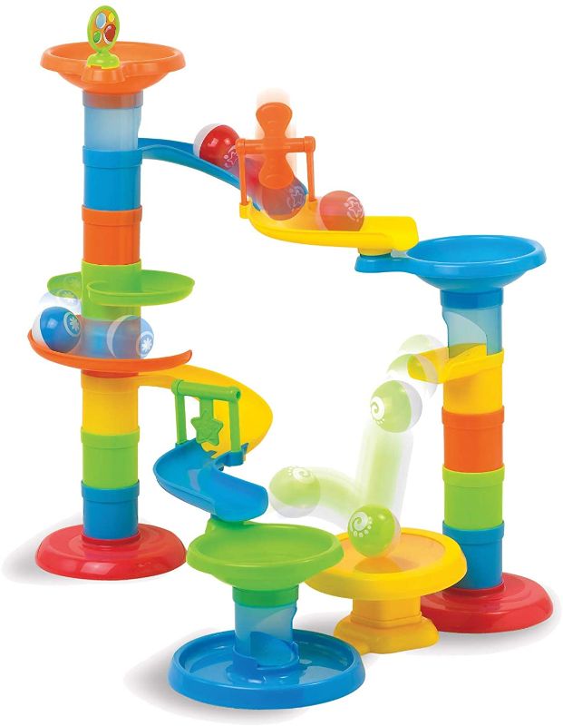 Photo 1 of Fat Brain Toys Roll & Bounce Tower Baby Toys & Gifts for Ages 1 to 3
