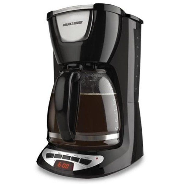 Photo 1 of BLACK+DECKER DCM100B 12-Cup Programmable Coffeemaker with Glass Carafe, Black
missing pot