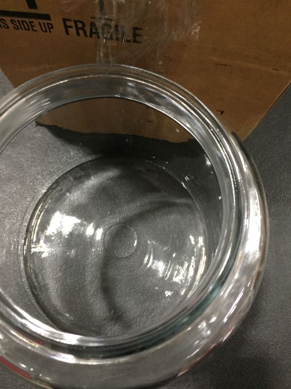 Photo 4 of Anchor Hocking 1.5 Gallon Montana Glass Jar with Fresh Seal Lid, Black Metal, Set of 1
