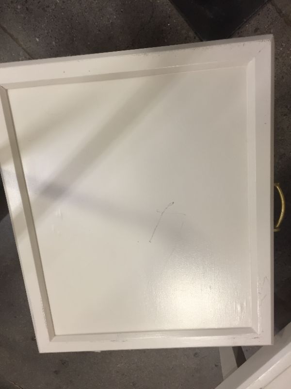 Photo 1 of SMALL WHITE COFFEE TABLE 26L X 22W X 15H INCHES
