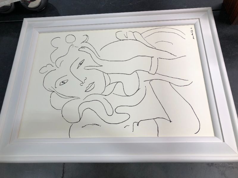 Photo 1 of MATISSE 1931 ART PRINT, 31 X 42 INCHES, FRAMED IN WHITE