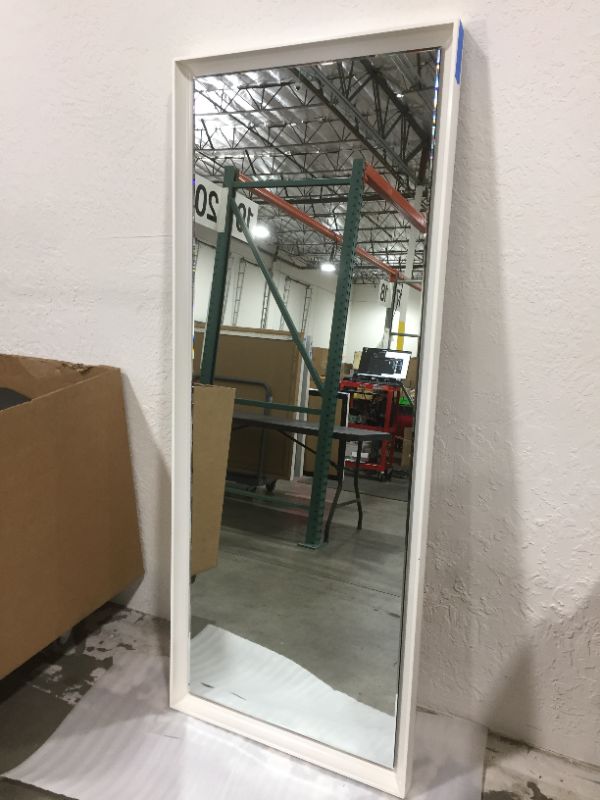 Photo 2 of 74x30 inch White Frame Mirror 