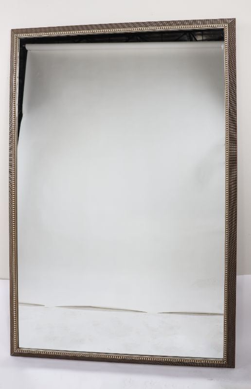 Photo 1 of 72x48 inch Textured Frame with Silver/Gold Trim Mirror 
