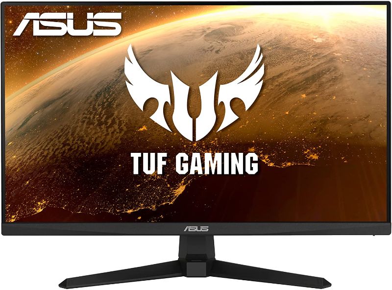 Photo 1 of ASUS TUF Gaming 23.8” 1080P Monitor (VG247Q1A) - Full HD, 165Hz (Supports 144Hz), 1ms, Extreme Low Motion Blur, Adaptive-sync, FreeSync Premium, Shadow Boost, Speakers, Eye Care, HDMI, DisplayPort
