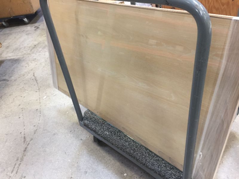 Photo 1 of 2 HANDLE DRAWER GLASS TOP DESK 27L X 51 W X 30H INCHES