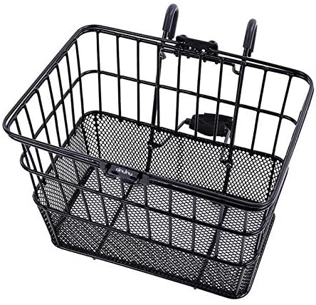 Photo 1 of Bike Basket, Lift-Off Basket for Bikes, Quick Release Bicycle Basket Front Handlebar Rust-Proof with Holder, Mesh Bottom