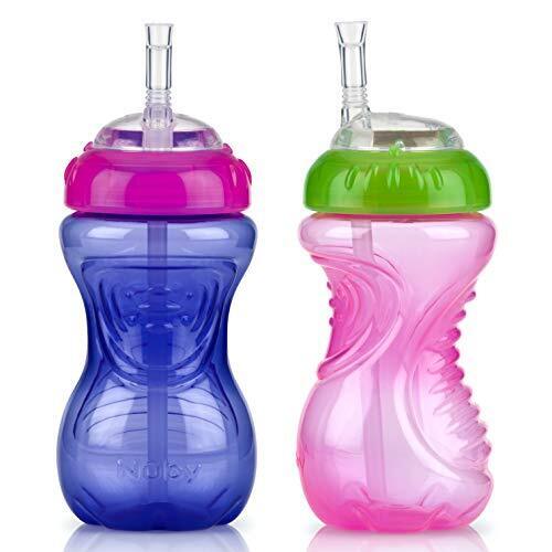 Photo 1 of 2 PACK - Nuby Gripper Cup W/ Flexible Straw- 10oz - This Nuby gripper cup is ideal for toddlers to drink their beverage comfortably. It has a flexible straw. It measures 10oz