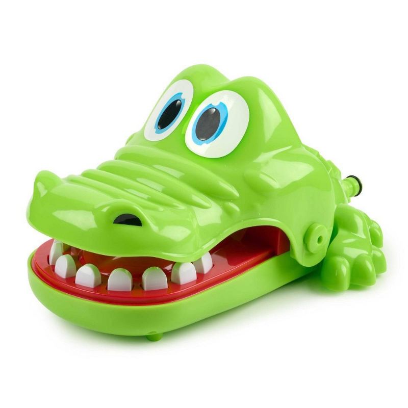 Photo 2 of Hasbro Crocodile Dentist Splash Water Game for Kids – Backyard Sprinkler Outdoor Games for Summer Fun. Play dentist with a splashy twist. Kids can have loads of fun with this easy and simple backyard version of Hasbro's Crocodile Dentist. Use the sprinkle