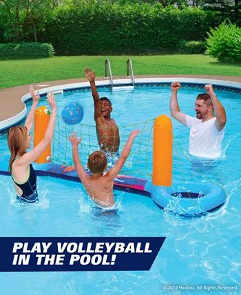 Photo 1 of NERF Super Soaker Inflatable Volleyball Game Set by Wowwee - Nerf super soaker inflatable volleyball game set takes pool volleyball to the next level of fun. Stay cool while you spike the competition in team pool play. Floating net stays upright with dura