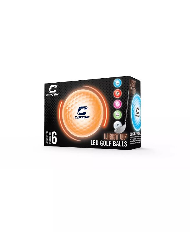 Photo 4 of Cipton Illuminate LED Light up Golf Balls Illuminated Bright LED Lights for Nighttime Play Official Size and Weight Battery Powered with 60 Hours.
With just one touch of the Cipton Illuminate Light Up Golf Ball you can extend your golf game into the night