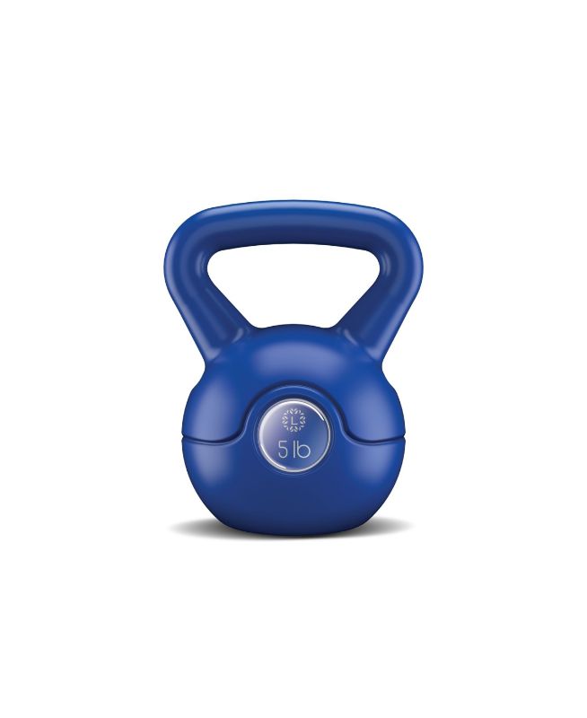 Photo 1 of Lomi Kettle Bell 5 Lbs - Practice your yoga floor exercises in ultra comfort and style with this yoga mat. This mat is uniquely designed for you to perform a variety of routines at various intensity levels. Lightweight and portable, take this mat to the g
