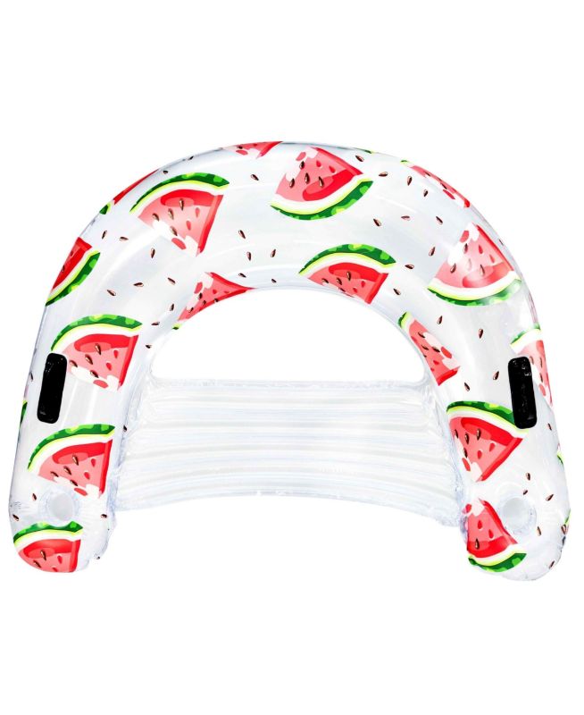 Photo 1 of  Poolcandy Watermelon Jumbo Sun Chair - Fresh and fun, the watermelon sun chair looks amazing in your pool and is one of the best ways to relax. The PoolCandy grapefruit sun chair includes handles to make it easy to get in the pool. But with a cool drink 