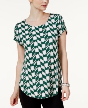 Photo 1 of SIZE L - Style & Co Cotton High-Low Top, Created for Macy's