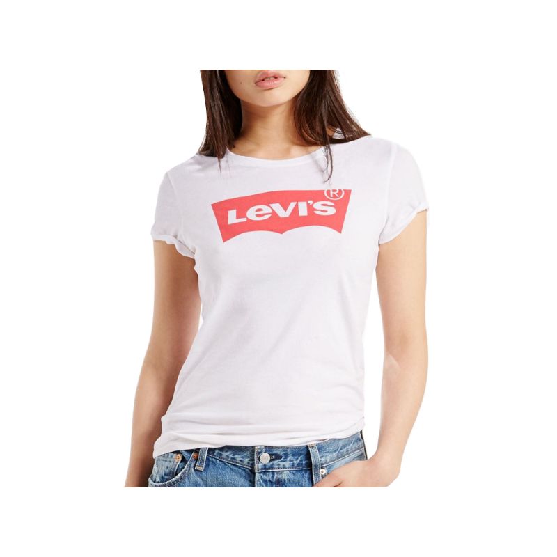 Photo 1 of SIZE L - Levi S Slim Crew Neck Tee - Core Batwing White Core Batwing White Large