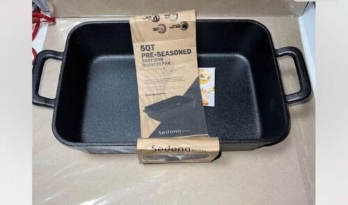 Photo 2 of 5 QT Pre-seasoned cast iron Roaster Pan Sedona Kitchen suitable for All stovetop.