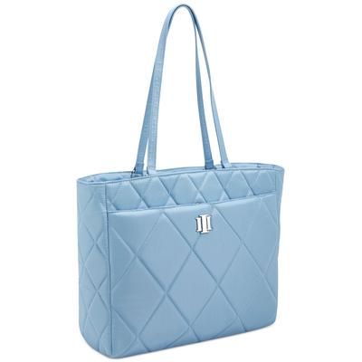 Photo 1 of INC INTERNATIONAL CONCEPTS Ryenne Quilted Nylon Tote, Created for Macy's! 
17"W x 12.5"H x 4"D - Large sized bag - Zip closure - Interior: 2 interior slip pockets & 1 zip pocket - Exterior:1 back zip pocket,1 front pockets,body with quilting, logo charm -