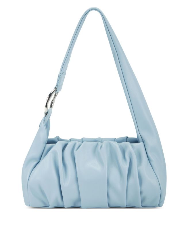 Photo 1 of INC International Concepts Alesandrah Shoulder Bag, Created for Macy's - Pretty pleats crafted from soft faux leather, the Alesandrah Shoulder Bag by INC International Concepts is available in a variety of colors to customize your look. Small sized bag; 1